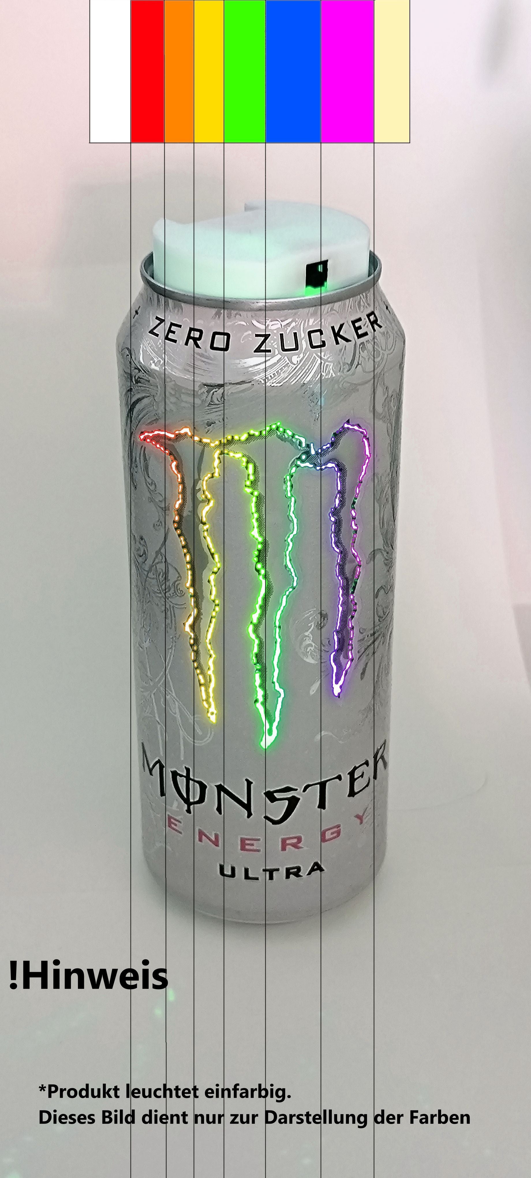 Leuchtende Monster Dose in 8 Farben